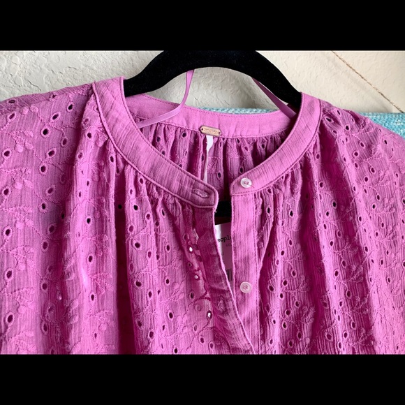 NWT Free People Maddison Eyelet blouse S - Picture 2 of 7